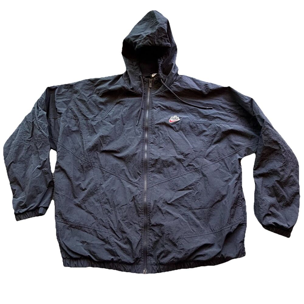 Nike Men’s Size L Gray Reflective Windrunner Track Jacket Full Zip DB5171 010
